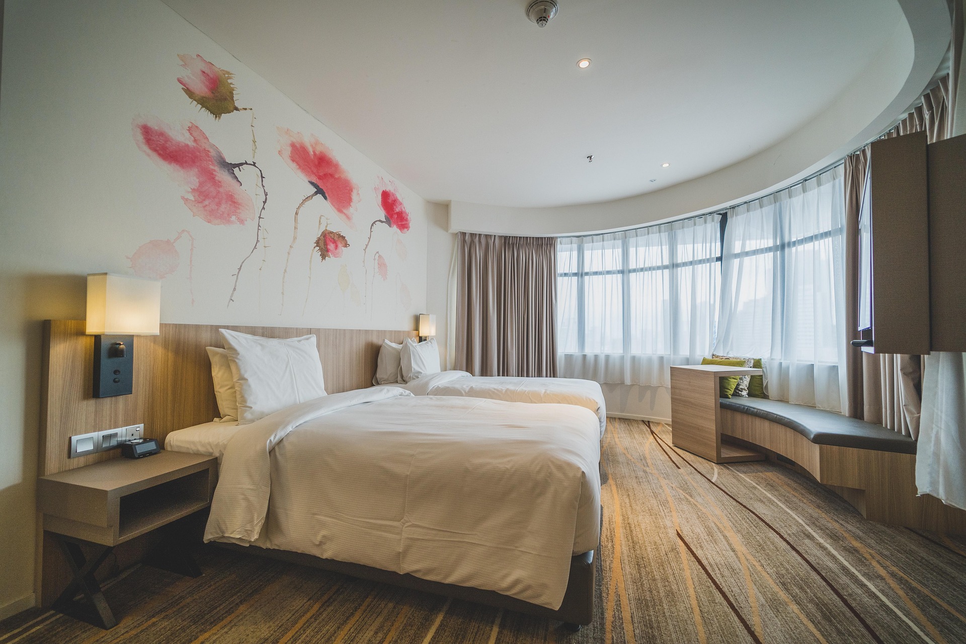 beautiful hotel room